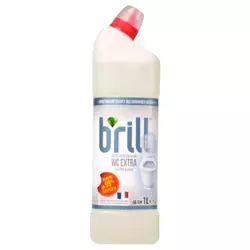 Універс. засіб проти вапн. нальоту "BRILL WC EXTRA Екстра білий" на основі хлору 1л Універс. засіб проти вапн. нальоту "BRILL WC EXTRA Екстра білий" на основі хлору 1л