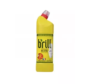 Універс. засіб проти вапн. нальоту "BRILL WC EXTRA Лимонна свіжість" на основі хлору 1л Універс. засіб проти вапн. нальоту "BRILL WC EXTRA Лимонна свіжість" на основі хлору 1л