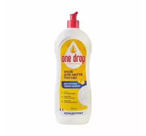 Засіб для миття посуди "ONE DROP" лимон 750мл Засіб для миття посуди "ONE DROP" лимон 750мл